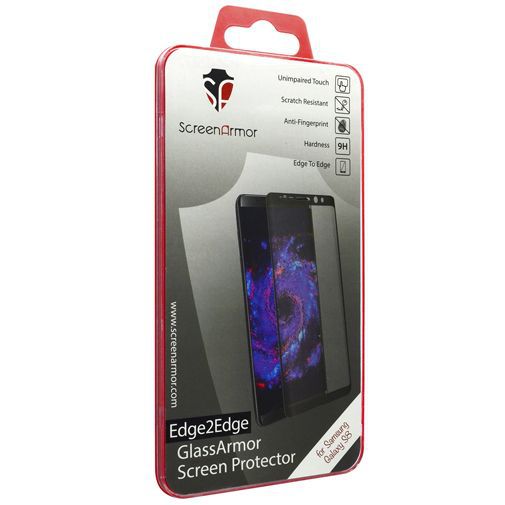 ScreenArmor Glass Armor Edge-To-Edge Screenprotector Black Samsung Galaxy S8