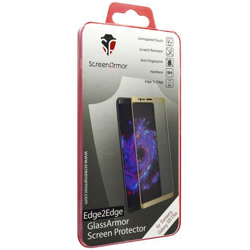 ScreenArmor Glass Armor Edge-To-Edge Screenprotector Gold Samsung Galaxy S8+