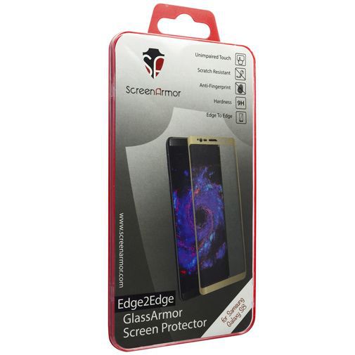 ScreenArmor Glass Armor Edge-To-Edge Screenprotector Gold Samsung Galaxy S8