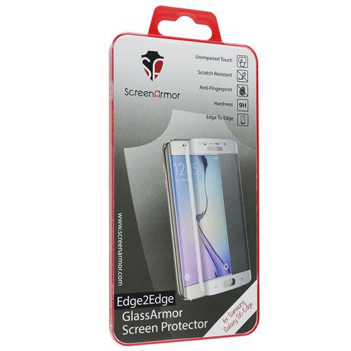 ScreenArmor Glass Armor Edge-To-Edge Screenprotector White Samsung Galaxy S6 Edge
