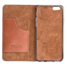 Senza Desire Leather Booklet Burned Cognac Apple iPhone 6/6S