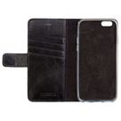 Senza Pure Leather Wallet Deep Black Apple iPhone 6/6S