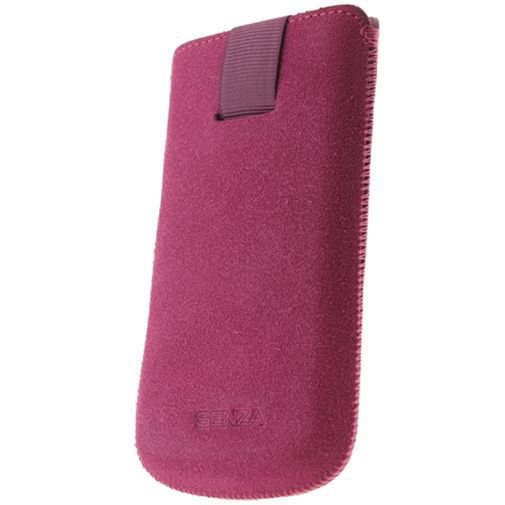 Senza Suede Slide Case Hot Pink Size XL