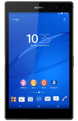 Spotlijster scherm Marine Sony Xperia Z3 Tablet Compact WiFi 16GB Black - kopen - Belsimpel