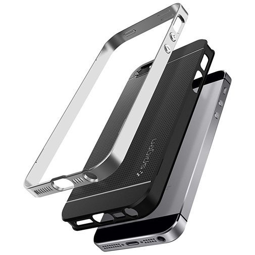 Spigen Neo Hybrid Case Satin Silver Apple iPhone 5/5S/SE