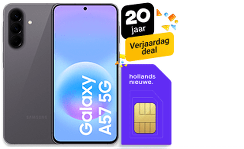 Tot €412,- voordeel op de Galaxy A57 5G