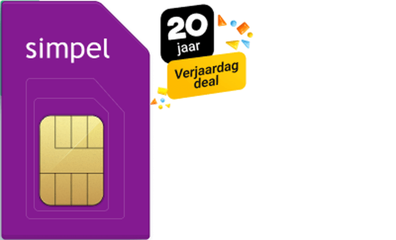 Eerste jaar je Sim Only cadeau bij Simpel