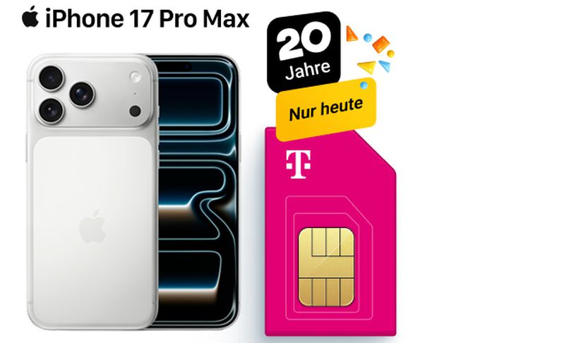 Verpasse nicht unseren Jubiläums-Deal mit dem iPhone 17 Pro Max!