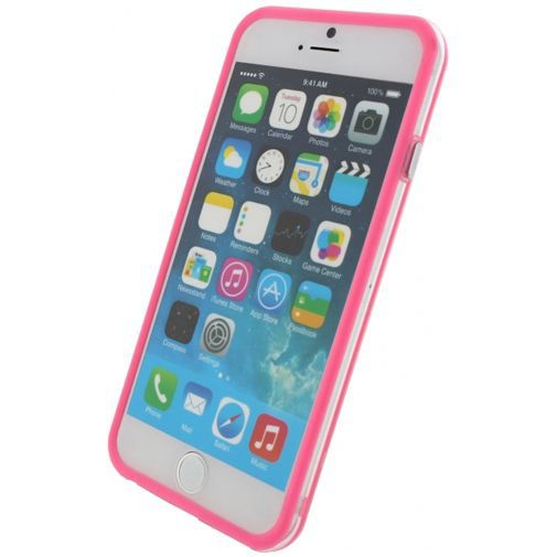 Xccess Bumper Case Transparent/Pink Apple iPhone 6/6S