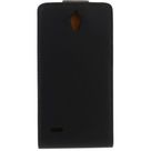 Xccess Leather Flip Case Black Huawei Ascend G700