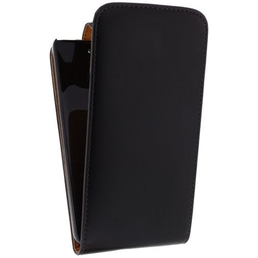 Xccess Leather Flip Case Black Huawei Ascend G750