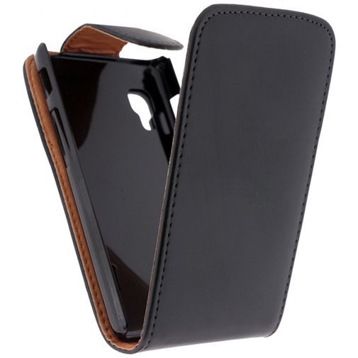 Xccess Leather Flip Case Black LG Optimus L5 II E460