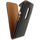 Xccess Leather Flip Case Black Motorola Moto X Play