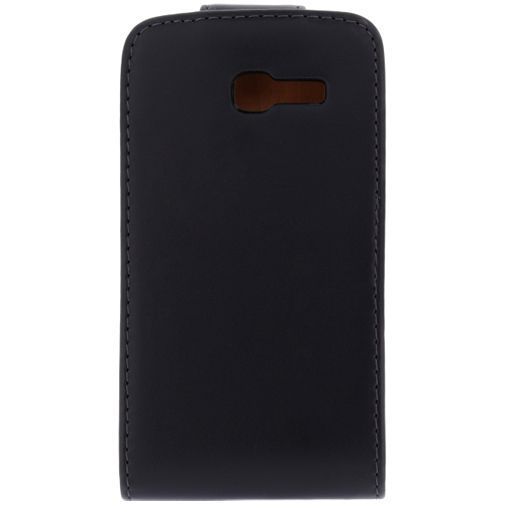 Xccess Leather Flip Case Black Samsung Galaxy Trend Lite S7390