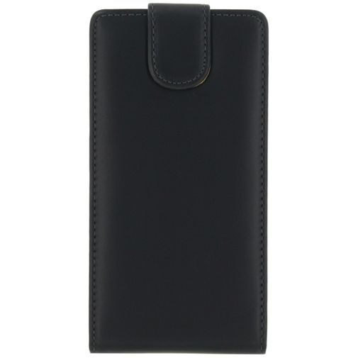 Xccess Leather Flip Case Black Sony Xperia C4