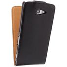 Xccess Leather Flip Case Black Sony Xperia M2