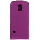 Xccess Leather Flip Case Purple Samsung Galaxy S5 Mini
