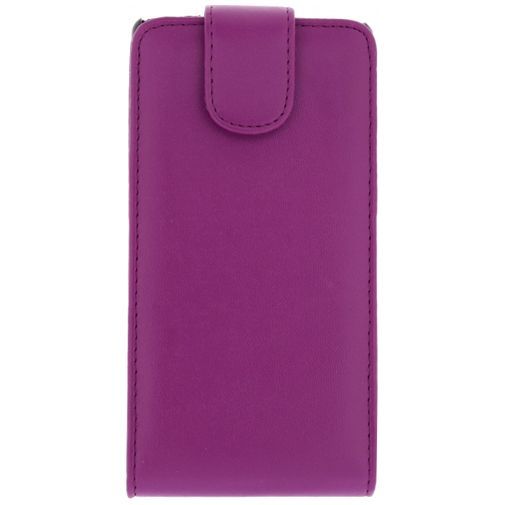 Xccess Leather Flip Case Purple Sony Xperia M2
