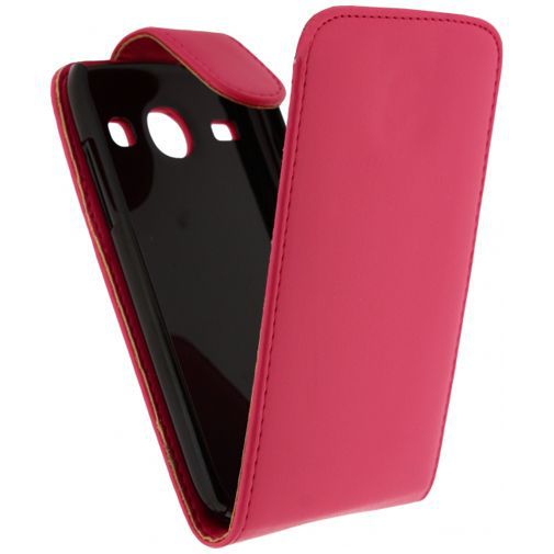 Xccess Leather Flip Case Samsung Galaxy Core Pink