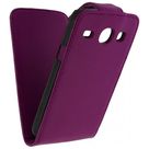 Xccess Leather Flip Case Samsung Galaxy Core Purple