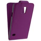 Xccess Leather Flip Case Purple Samsung Galaxy S5/S5 Plus/S5 Neo
