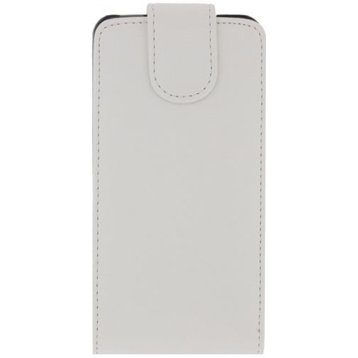 Xccess Leather Flip Case White HTC One