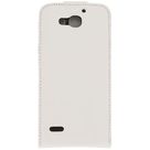 Xccess Leather Flip Case White Huawei Ascend G750