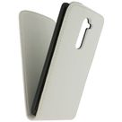 Xccess Leather Flip Case White LG G2