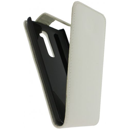 Xccess Leather Flip Case White LG G2