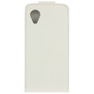 Xccess Leather Flip Case White LG Nexus 5