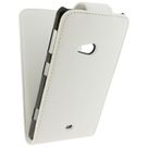 Xccess Leather Flip Case White Nokia Lumia 625