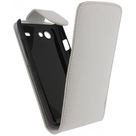 Xccess Leather Flip Case White Samsung Galaxy S Advance