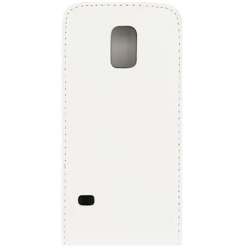 Xccess Leather Flip Case White Samsung Galaxy S5 Mini