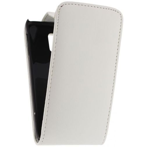 Xccess Leather Flip Case White Samsung Galaxy S5 Mini