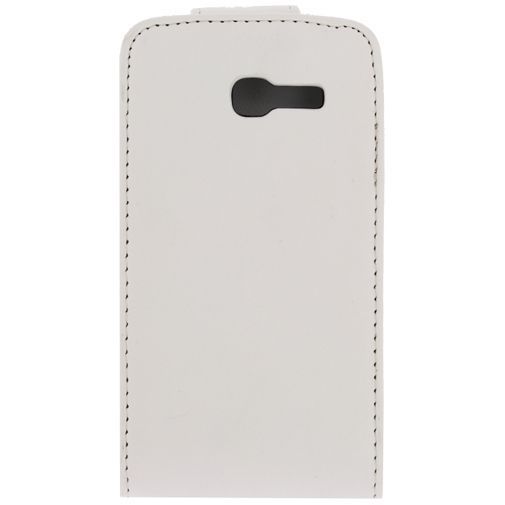 Xccess Leather Flip Case White Samsung Galaxy Trend Lite S7390