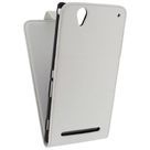 Xccess Leather Flip Case White Sony Xperia T2 Ultra
