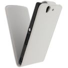 Xccess Leather Flip Case White Sony Xperia Z