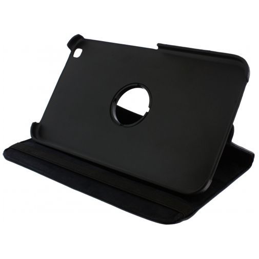 Xccess Rotating Leather Stand Case Black Samsung Galaxy Tab 3 8.0
