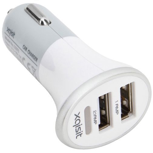 Xqisit Autolader Dual USB 3.1A White