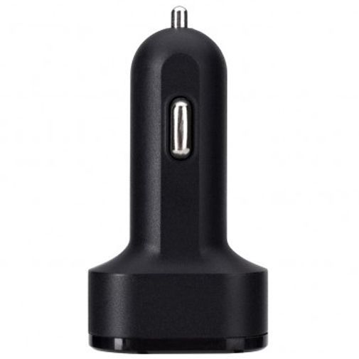 Xqisit Autolader Dual USB 6A + Lightning Kabel Black