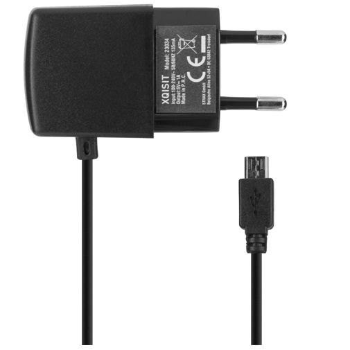 Xqisit Thuislader Micro USB 1A Black