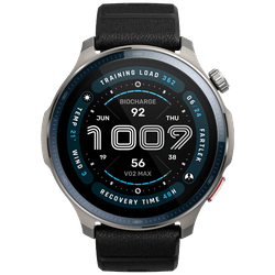 Amazfit Balance 2 Sølv (Svart Silikonreim)