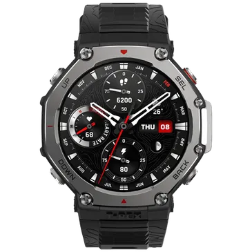 Amazfit T-Rex 3 Grey (Black Silicone  Strap)