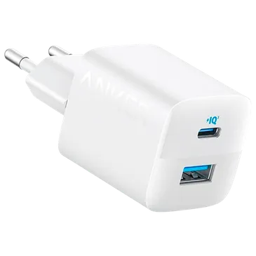 Anker 323 Dual USB USB-C Fast Charger 33W White