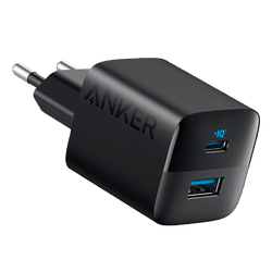 Anker 323 Dual USB USB-C Carregador Rápido Preto 