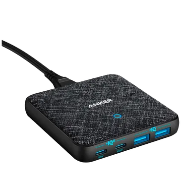 Anker 543 2-USB 2-USB-C Fast Charger 65W Black