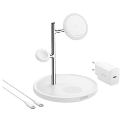 Anker MagGo 3-In-1 Stand Wireless Fast Charger White
