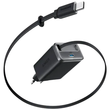 Anker Nano USB-C Fast Charger 35W with Extendable Cable Black