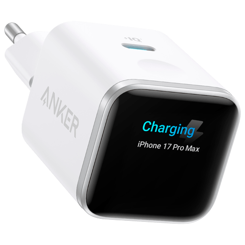 Anker Nano USB-C Snellader 45W met Display Wit
