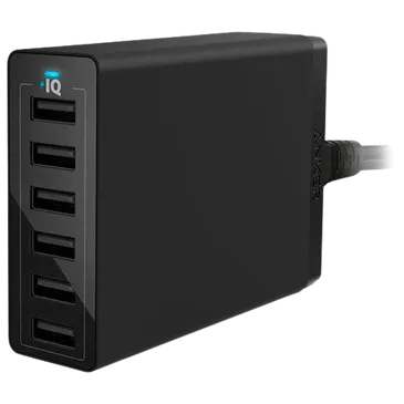 Anker PowerPort 6-USB Fast Charger 12W Black